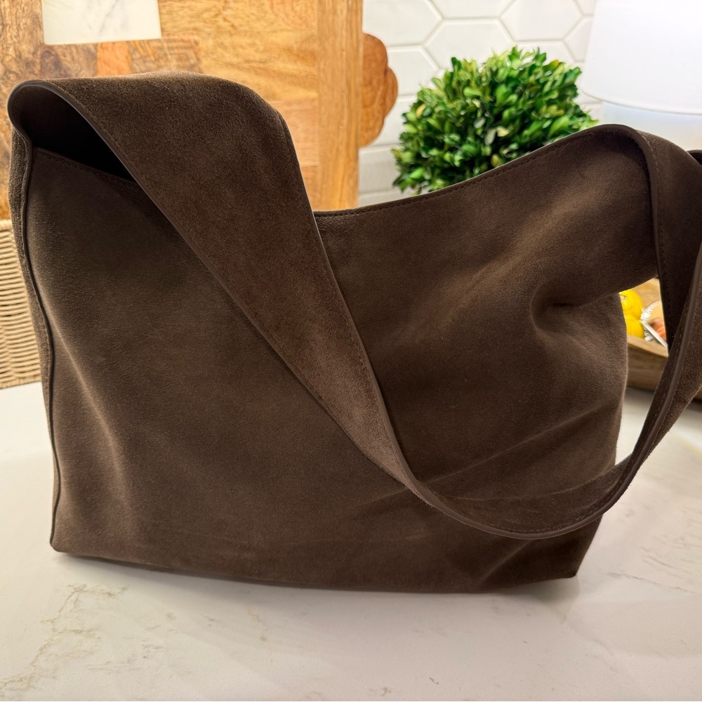 NWT Quince Brown Suede Women's Bag - Picture 2 of 7